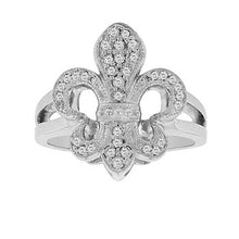Load image into Gallery viewer, 0.25 Cts fleur-de-ls Ring