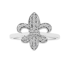 Load image into Gallery viewer, 0.25 Cts fleur-de-ls Ring