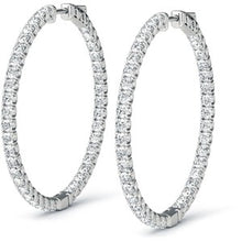 Load image into Gallery viewer, 1.00 Cts Diamond Hoop Earring H-I Si - 2